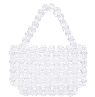 beaded acrylic handbag for wedding guests