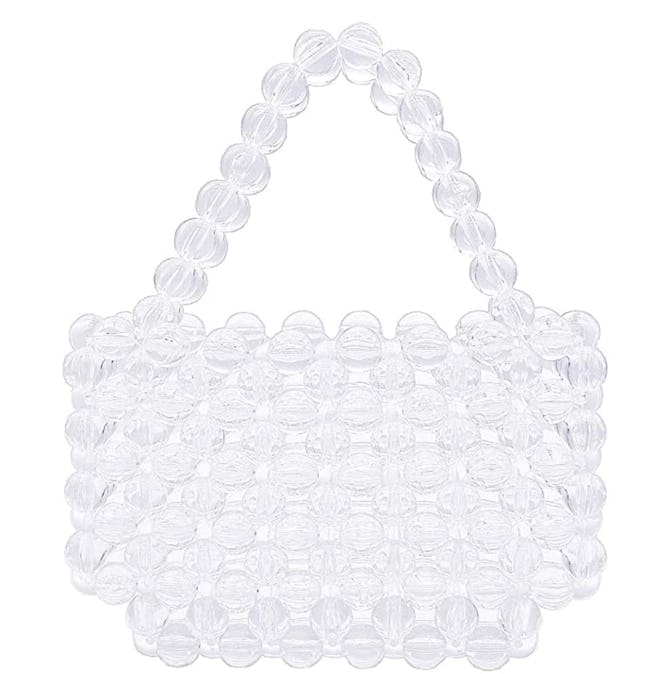 beaded acrylic handbag for wedding guests