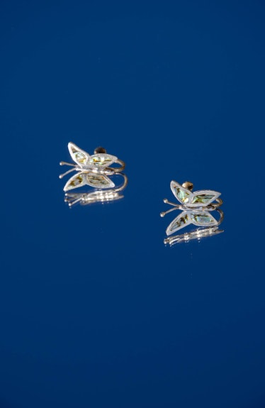 60s vintage butterfly earrings fashion trend