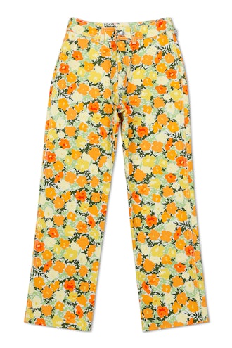 Recreate Dua Lipa's spring outfit with these colorful print jeans from Simon Miller.