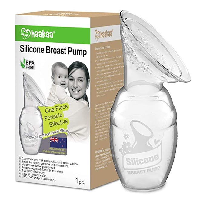 silicone Haaka breast pump for exclusively pumping