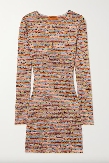 Non-Maternity Dress Brands Missoni crochet long sleeve mini 