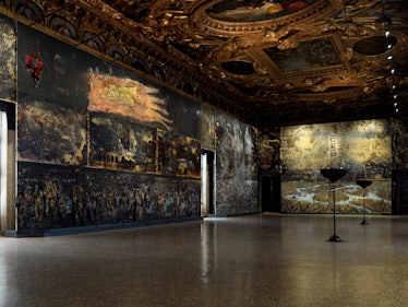 Anselm Kiefer Paintings at the Palazzo Ducale in Venice
