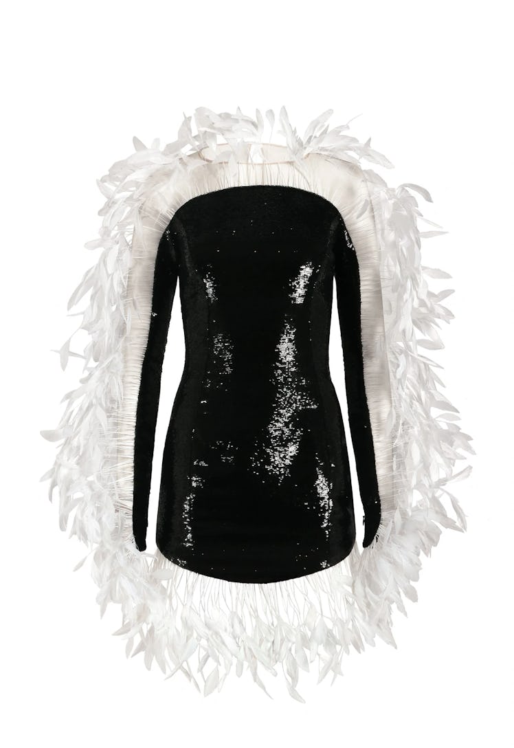 This sequin and feather dress from JEAN-LOUIS SABAJI will help you recreate Tracee Ellis Ross' look.