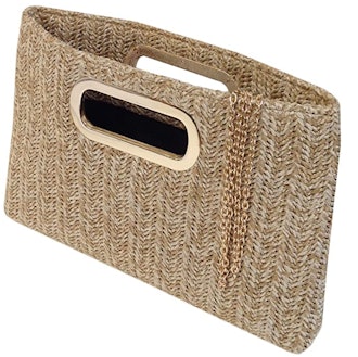 straw clutch for wedding guests