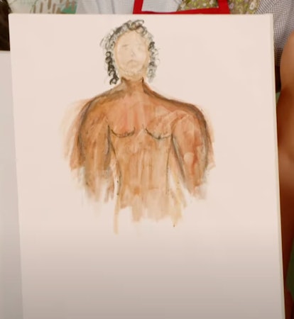 Michelle Obamas painting of naked man.