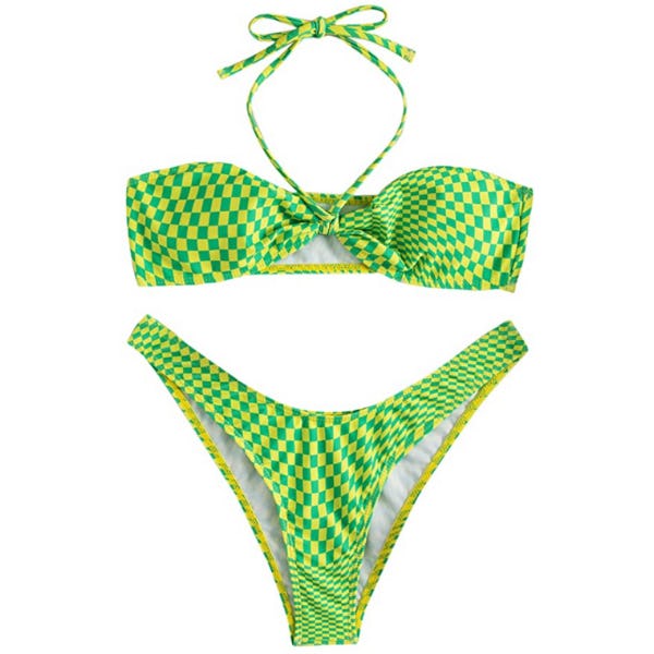SOLY HUX Criss Cross Halter Bikini Set