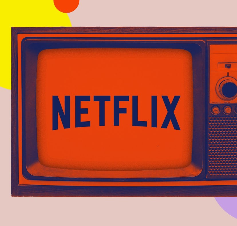 The Netflix logo on a TV