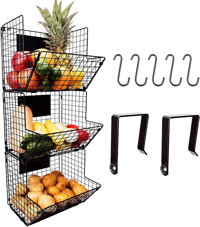 Culinary Couture 3 Tier Hanging Wire Basket