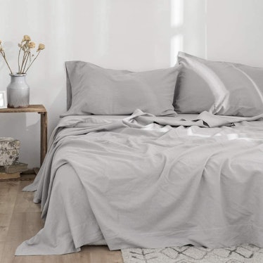 best cooling sheets belgian linen cotton blend breathable soft