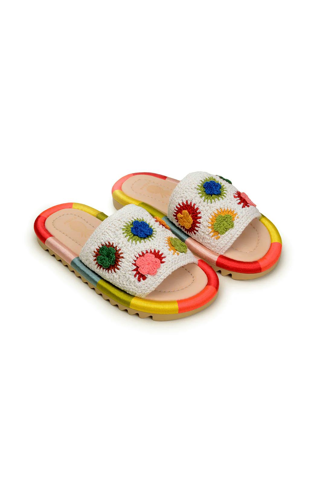 Sunset Crochet Slide Sandal