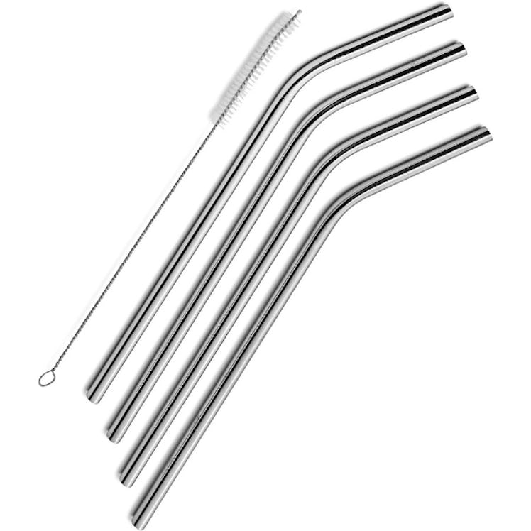 SipWell Stainless Steel Drinking Straws (4-Pack)
