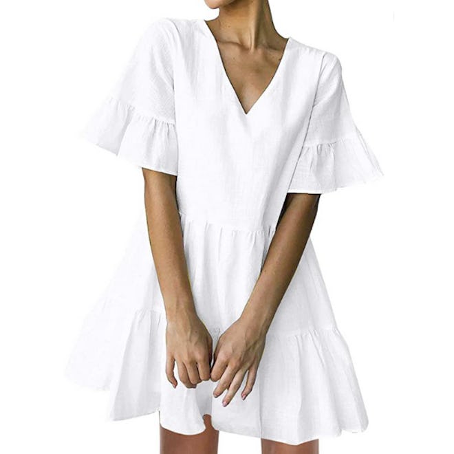 FANCYINN Ruffle Shift Dress