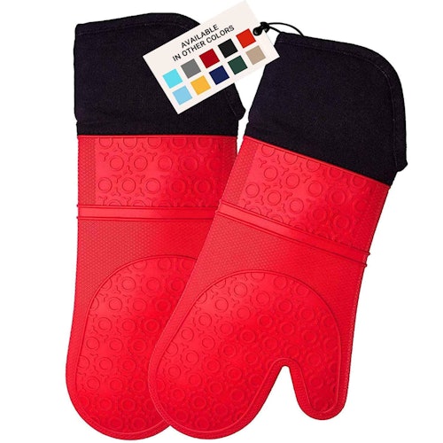 HOMWE Extra Long Professional Silicone Oven Mitt