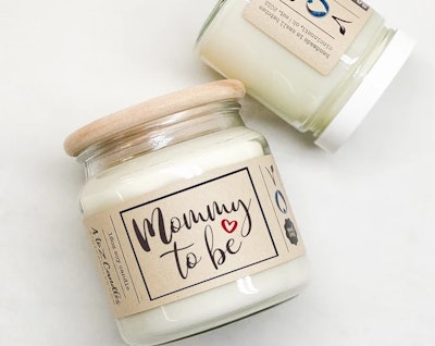 Mommy to be candle for mother's day baby shower