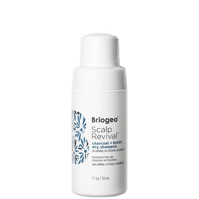 sweat proof hair product: Briogeo, Scalp Revival Charcoal Biotin Dry Shampoo