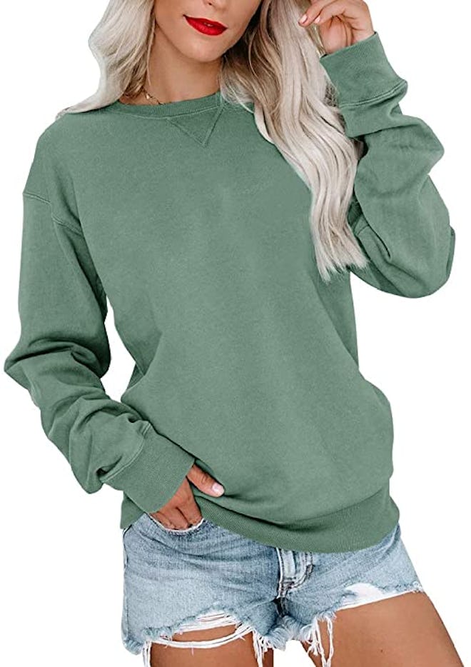 Bingerlily Long Sleeve Crew Neck Sweatshirt