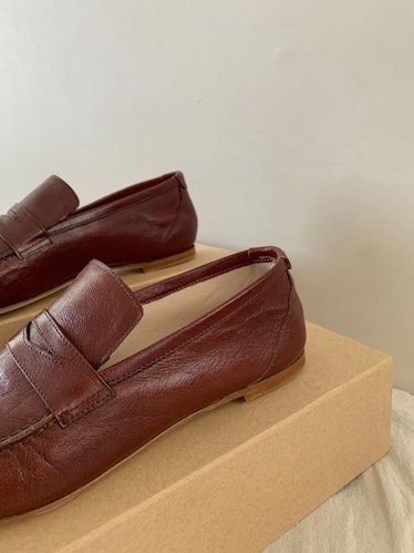 oxblood loafers