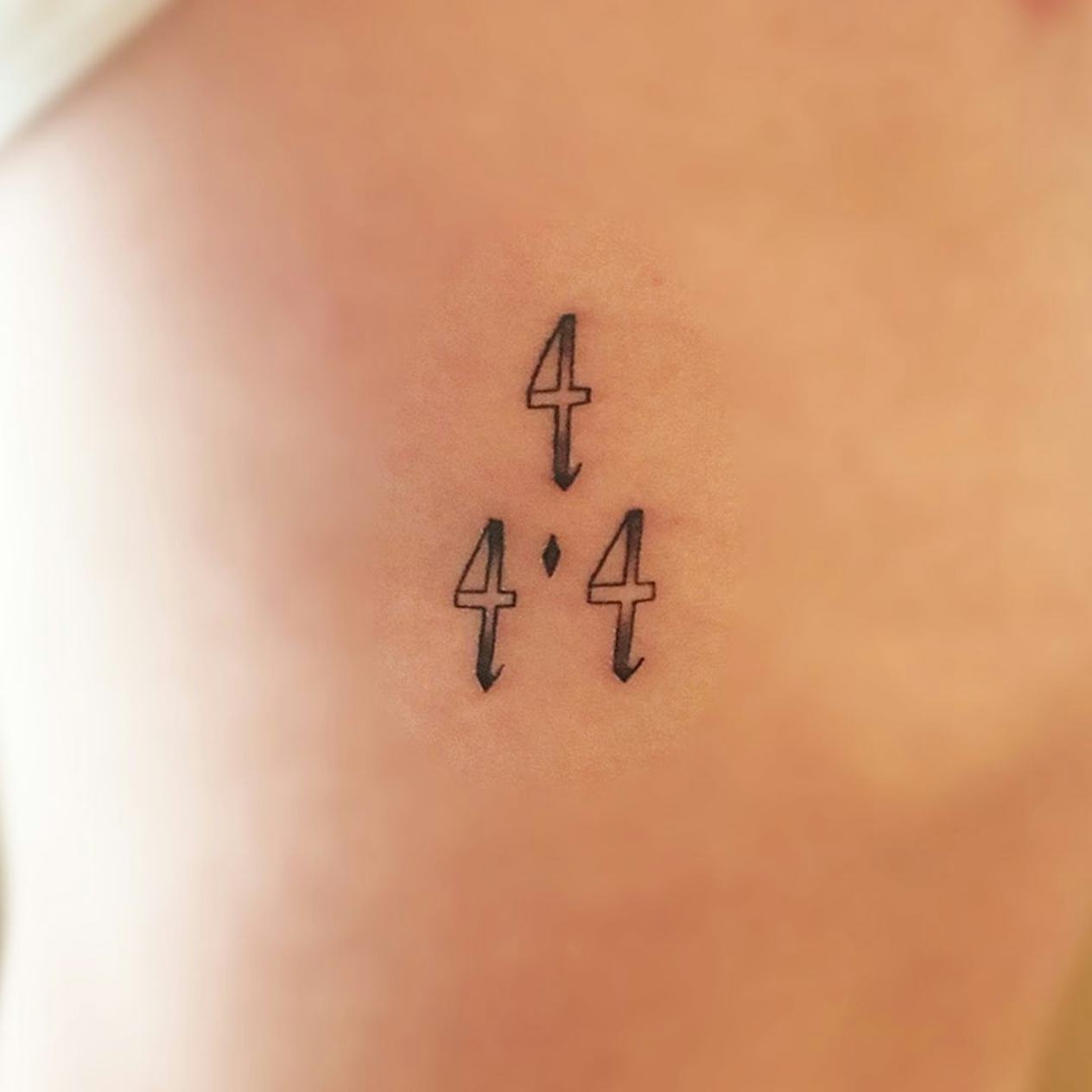 444 Angel Number Tattoo Ideas For Meaningful Ink Tarot Card Reading