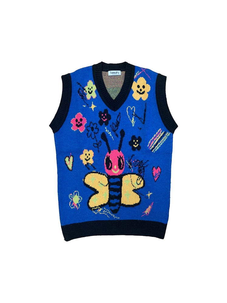 Butterfly Knit Vest by Iscreamcolour x Samuday