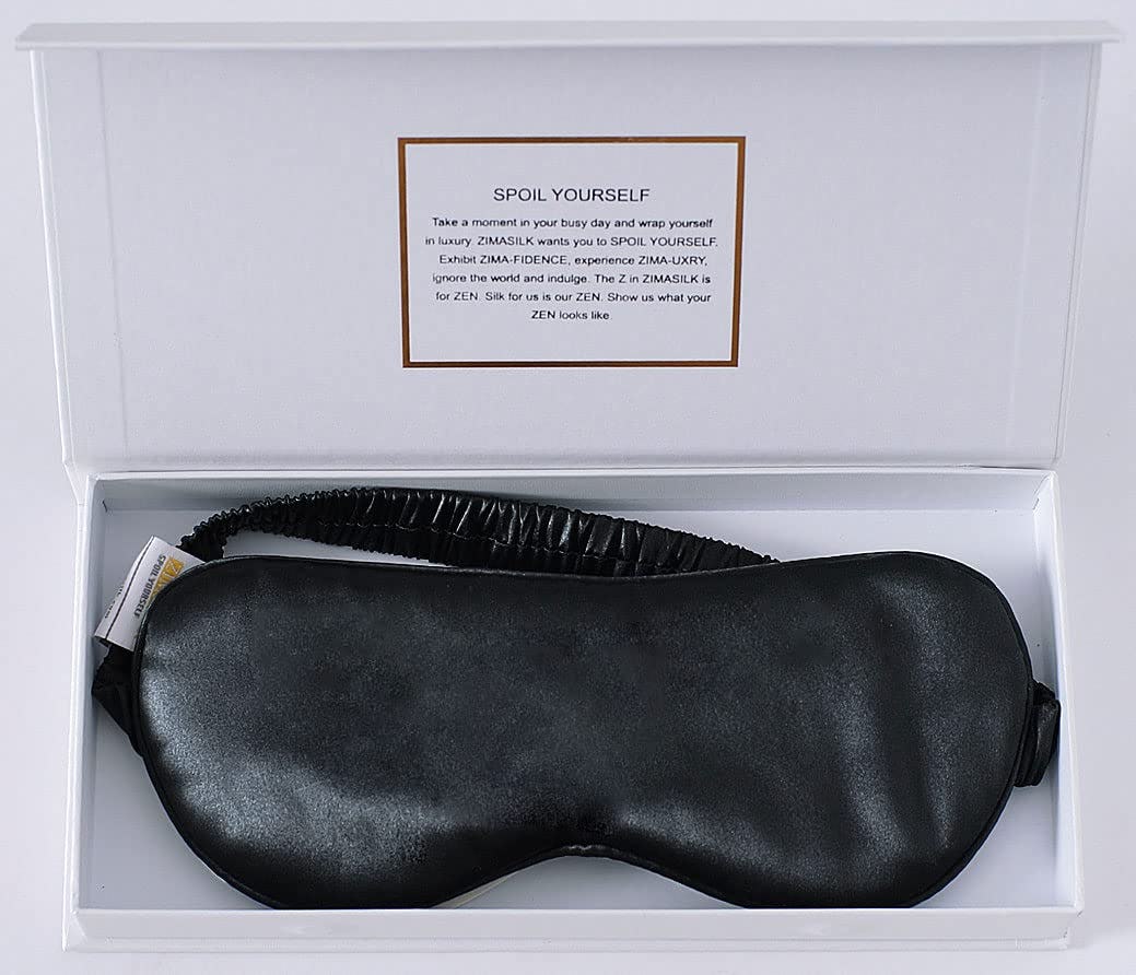 ZIMASILK 100% 22 Momme Pure Mulberry Silk Sleep Mask