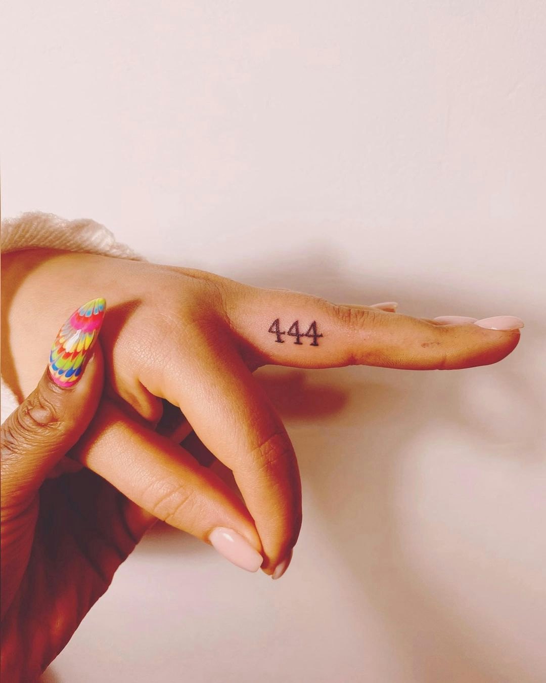 Angel number tattoo idea  Tattoo number 444 which means  Protection   YouTube