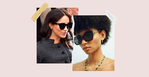 Meghan Markle wearing Le Specs sunglasses, Missoma x Le Specs campaign shot