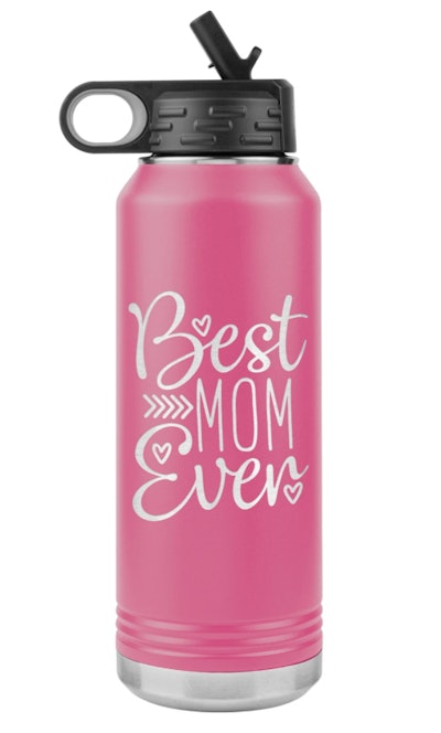 This 32-ounce water bottle reads "best mom ever" on the front and is a great Mother's Day gift idea ...