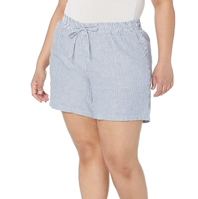 Amazon Essentials Drawstring Linen Blend Shorts