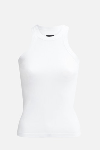 Snag this white tank top from WSLY to recreate Kendall Jenner's spring outfit.