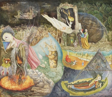 a surrealist painting by Leonora Carrington