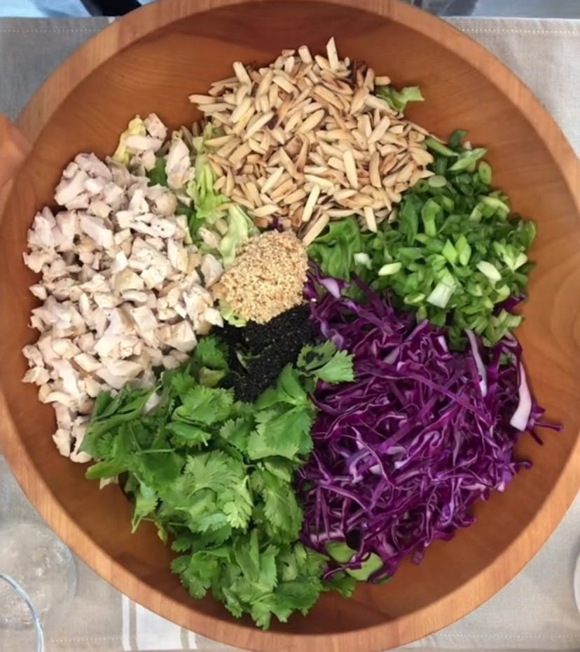 Popular TikTok Salads; the Kylie Jenner style salad