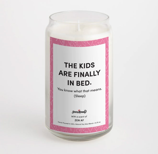 ScaryMommy kids are in bed lavender-scented candle