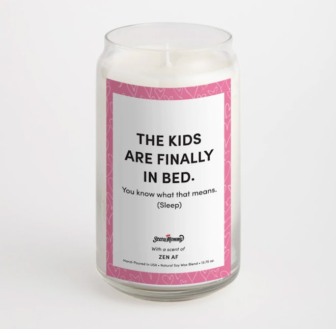 ScaryMommy kids are in bed lavender-scented candle
