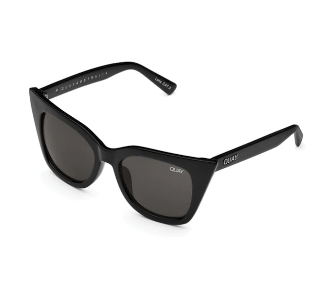 Quay black Harper oversized cat eye sunglasses