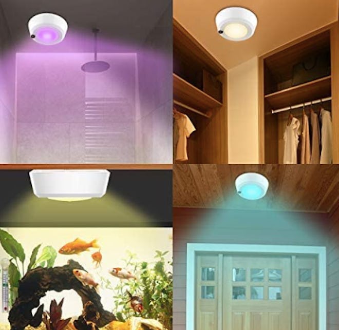 wireless overhead ceiling light with dimming and color options