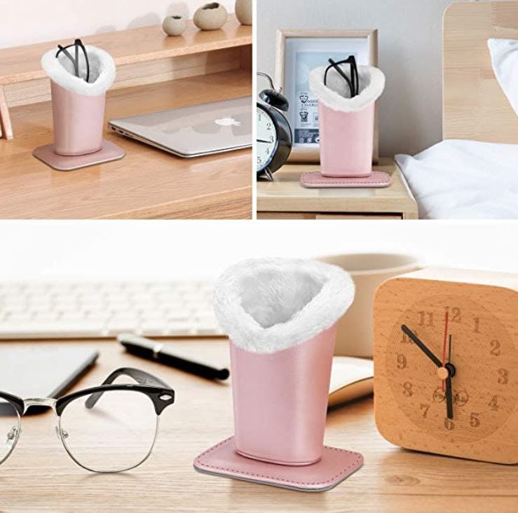 Fintie Plush Lined Eyeglasses Holder with Magnetic Base