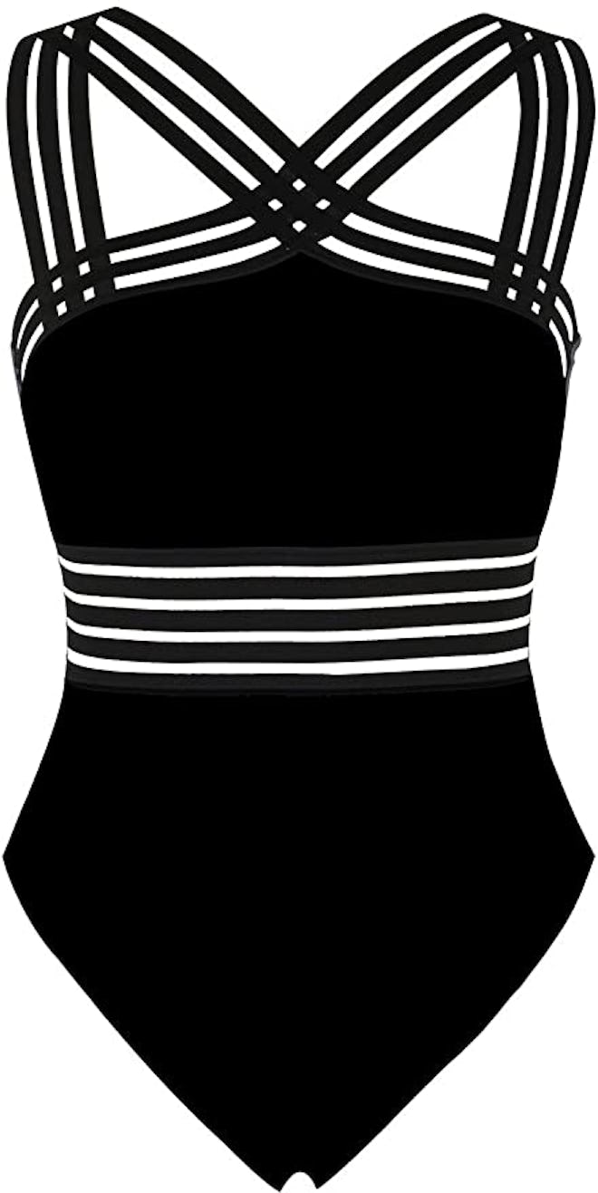 Hilor Crossover One Piece Swimsuit