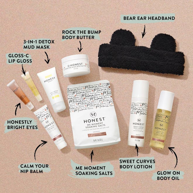 The Honest Company Sweet Mama Gift Kit is a Mother's Day gift basket filled with skincare