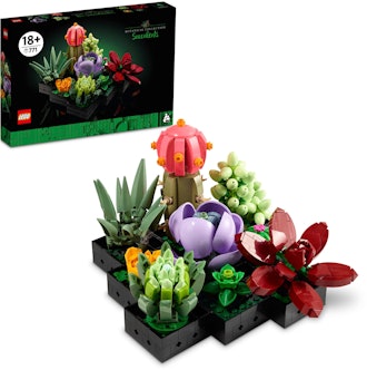 Lego Botanical Collection succulent kit with flowers and cacti