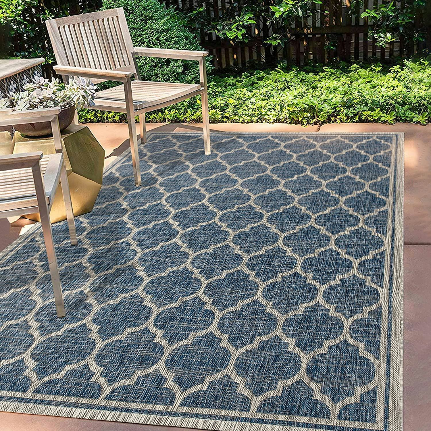 JONATHAN Y Moroccan Trellis Textured Area Rug