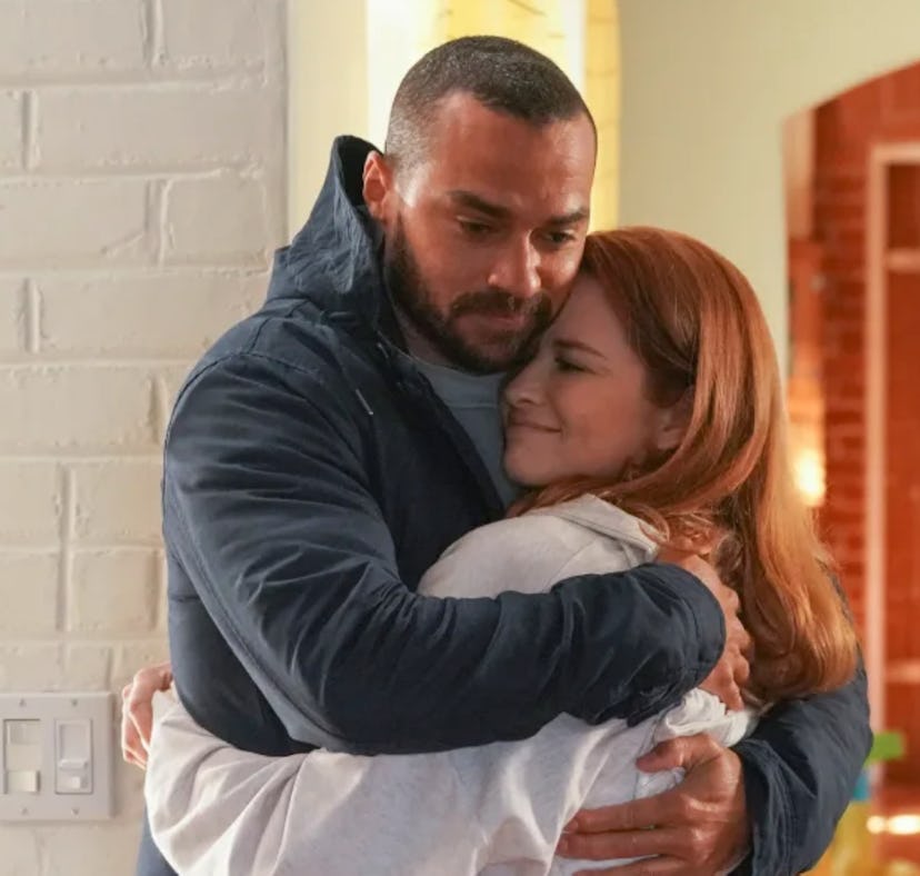 Jesse Williams as Jackson Avery and Sarah Drew as April Kepner on 'Grey's Anatomy'
