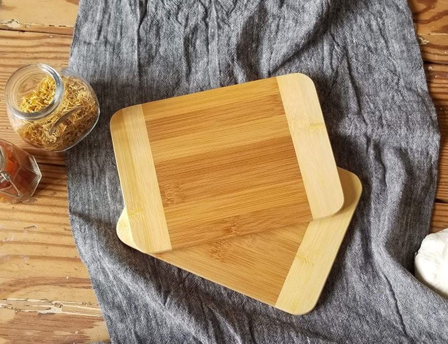 Lipper International Bamboo Wood Cutting Board (2-Pack)