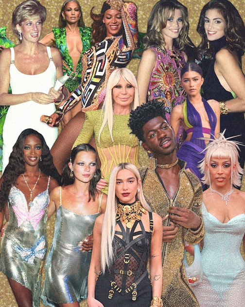 famous people wearing versace