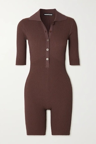 ribbed playsuit