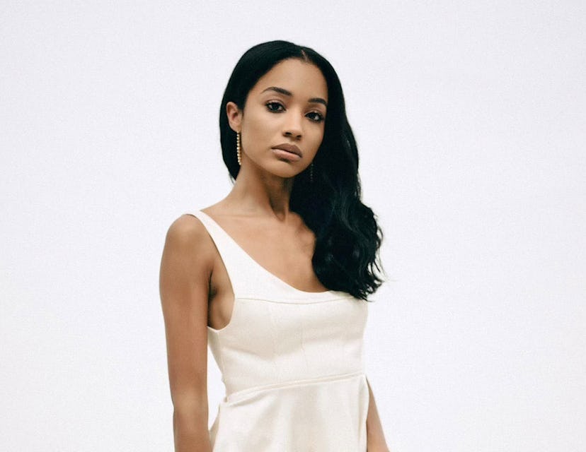 Erinn Westbrook in white outfit