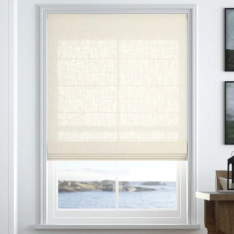 Classic Roman Shade blinds for filtering in soft light and providing extra coverage