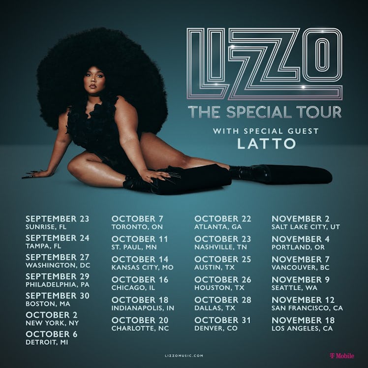 Lizzo announced her 2022 'Special' tour dates.