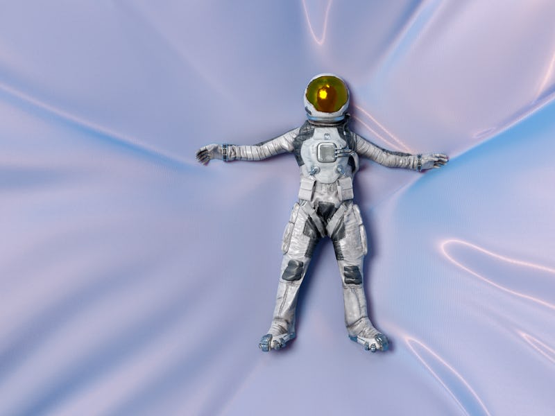Astronaut lying down