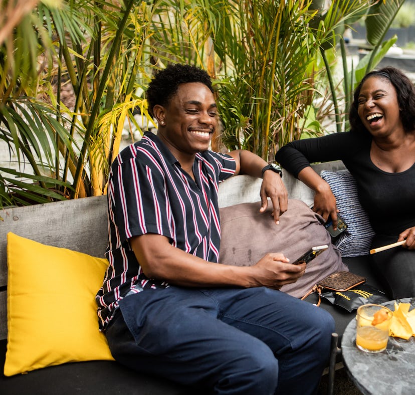 A couple enjoys Bumble's new IRL program of events.